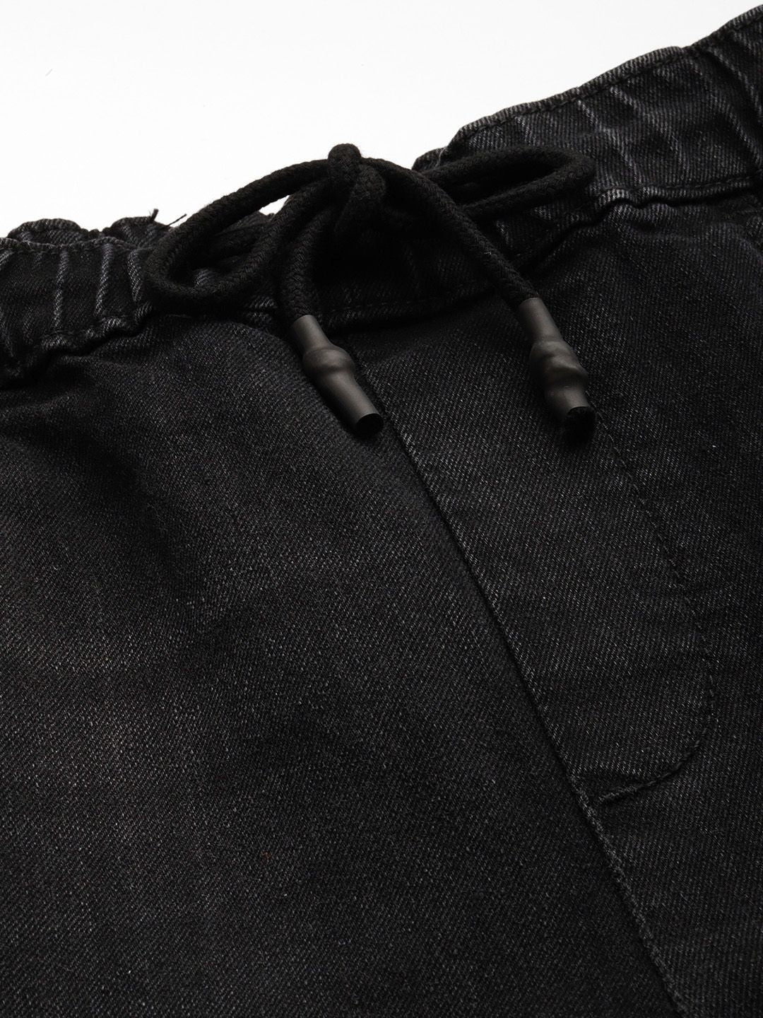 The Indian Garage Co Men Light Fade Stretchable Cargo Style Joggers
