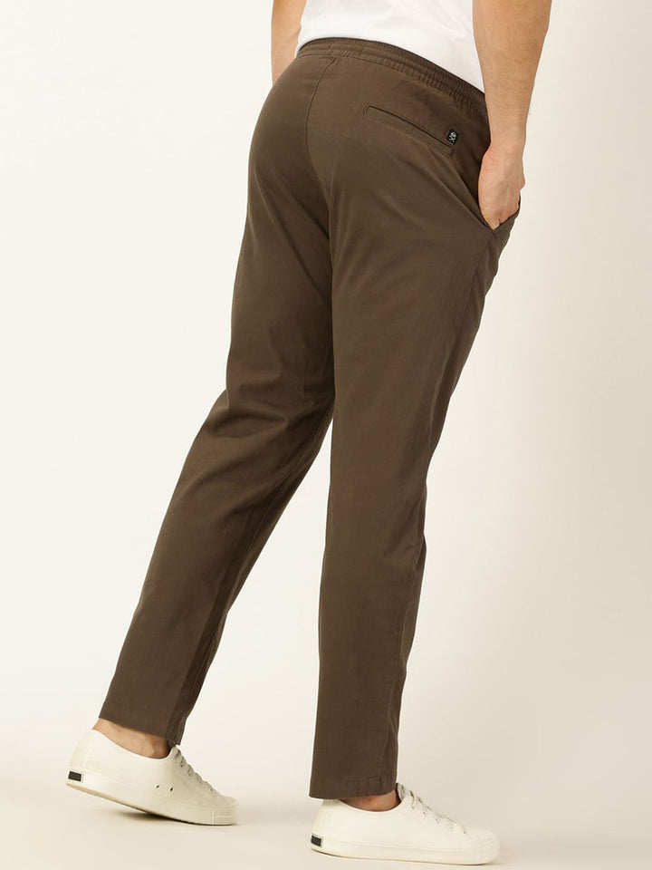 Thomas Scott Men Smart Mid Rise Cotton Chinos Trousers