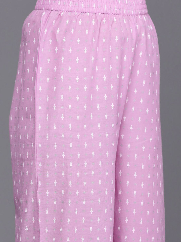Varanga Floral Printed Regular Pure Cotton Kurta with Trousers