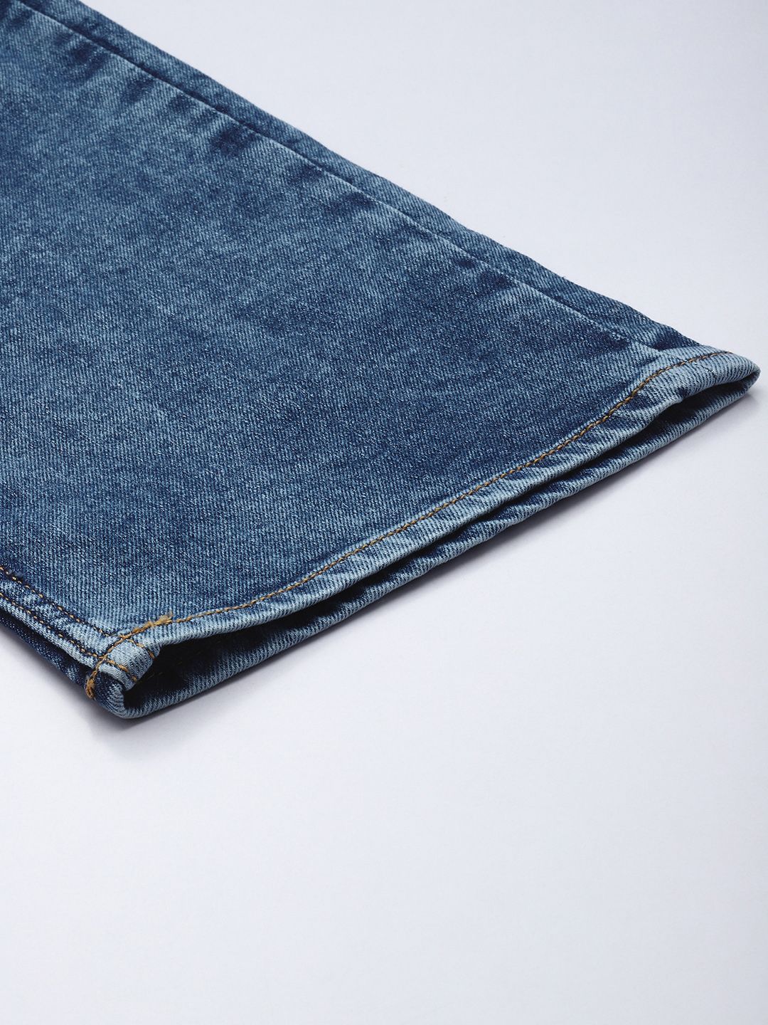 all about you Women Straight Fit High-Rise Heavy Fade Stretchable Jeans