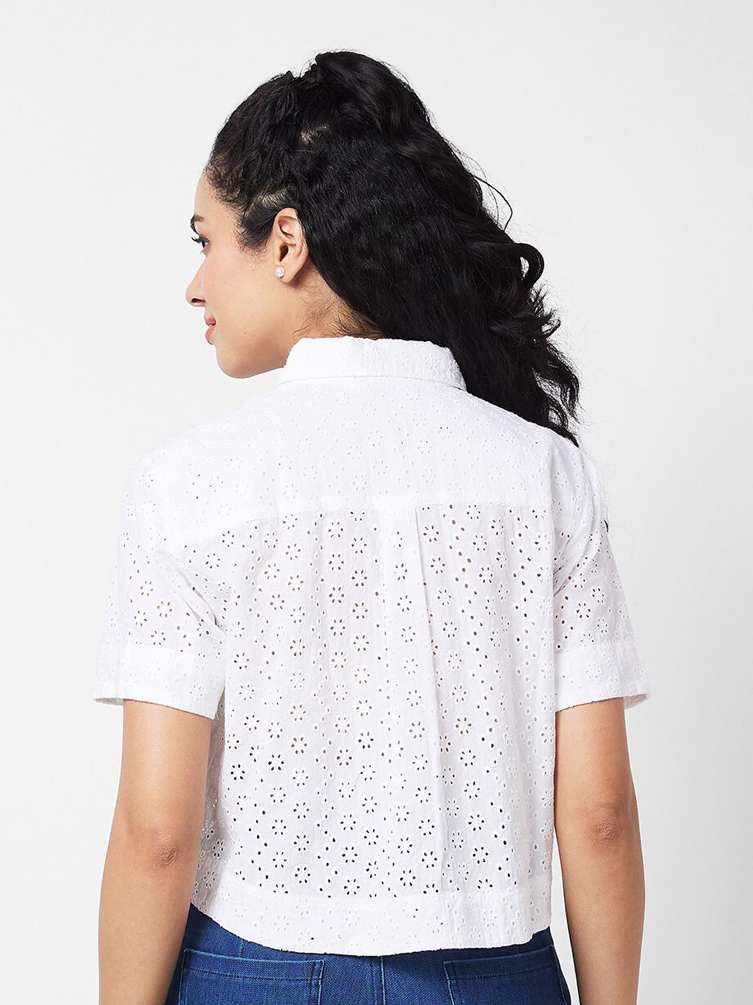 SPYKAR Women Boxy Opaque Casual Shirt