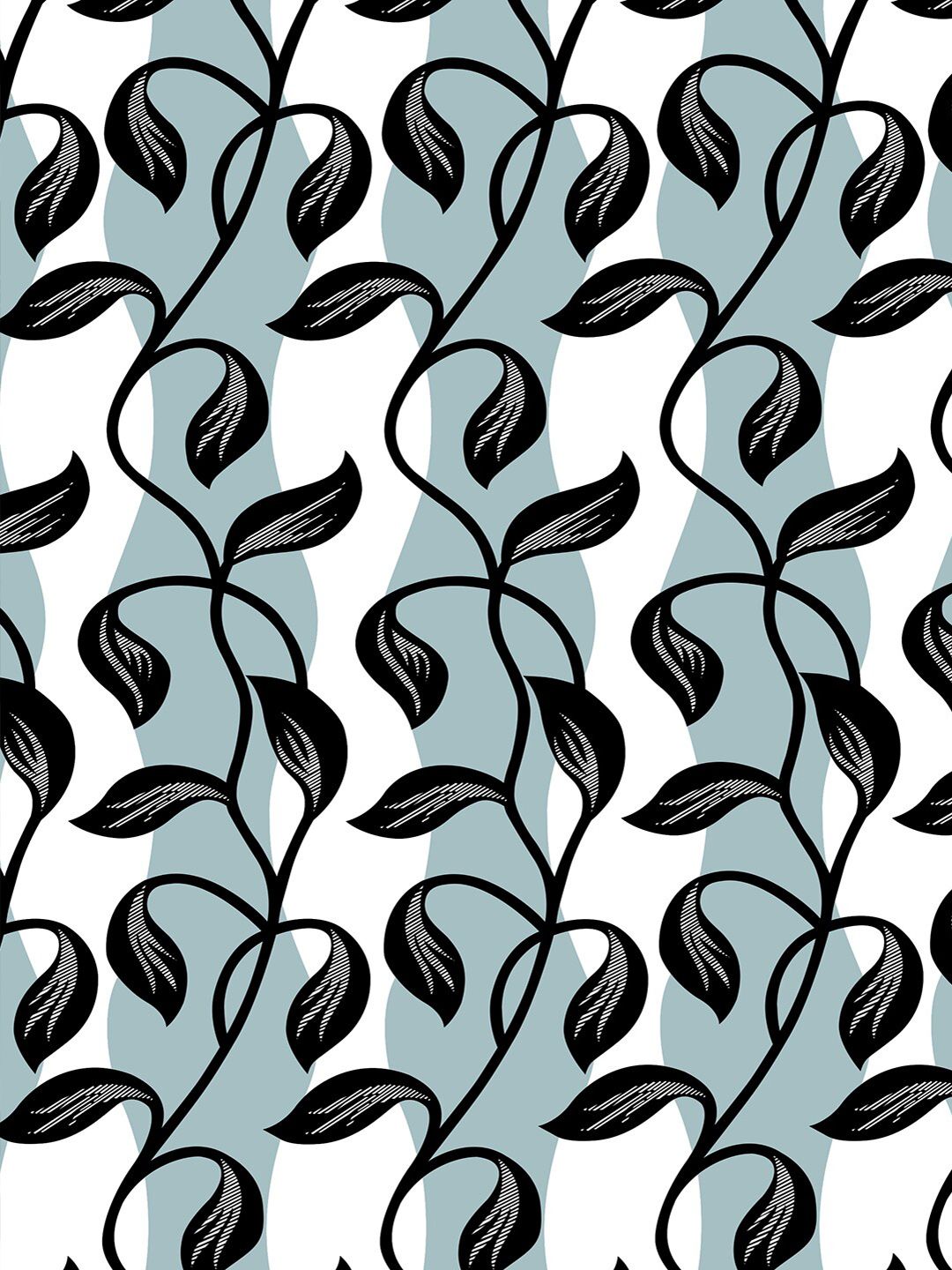 Story@home 2 Pieces White & Grey Printed Door Curtains