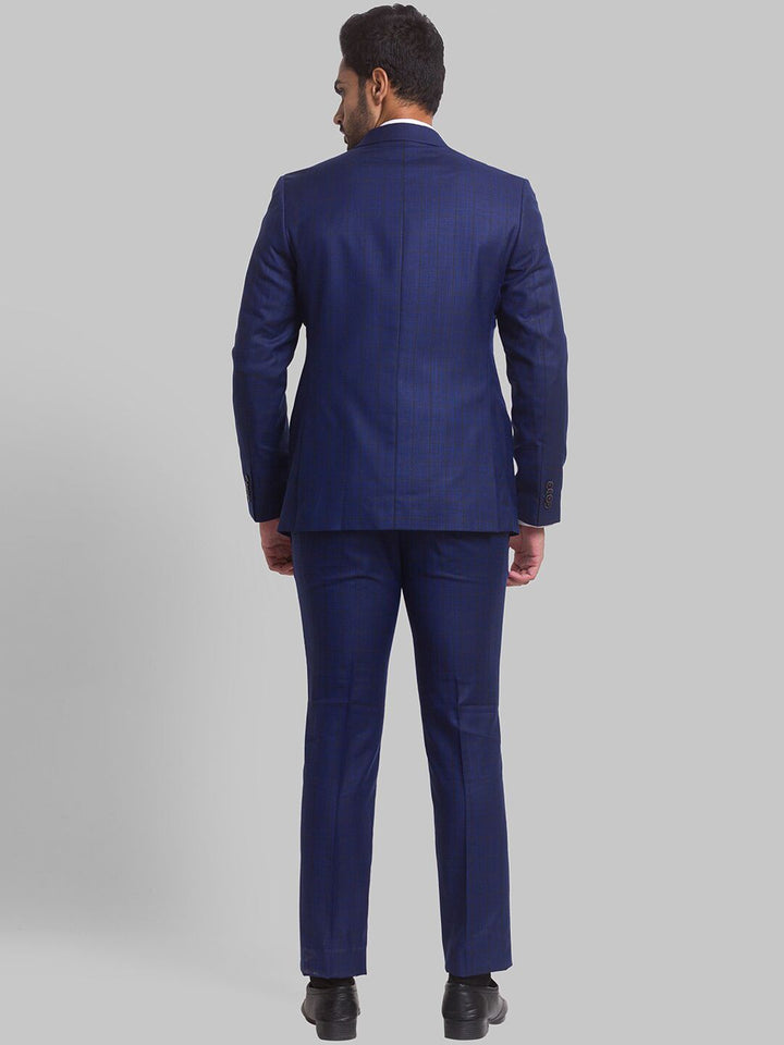Park Avenue Men Checked Single-Breasted Super Slim-Fit 2-Piece Formal Suit