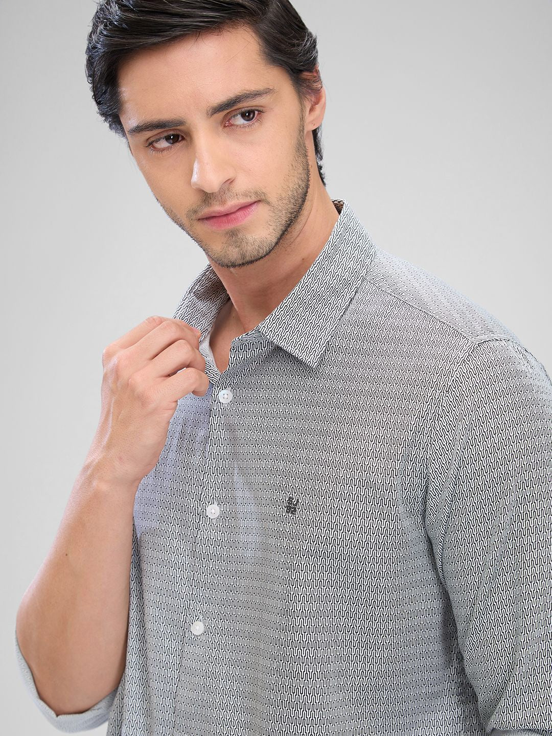 SPYKAR Men Slim Fit Grid Tattersall Checks Opaque Checked Pure Cotton Casual Shirt
