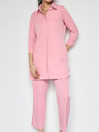AND Collar Neck Shirt & Mid -Rise Trouser Co-Ords