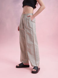 DressBerry Women Striped Trousers