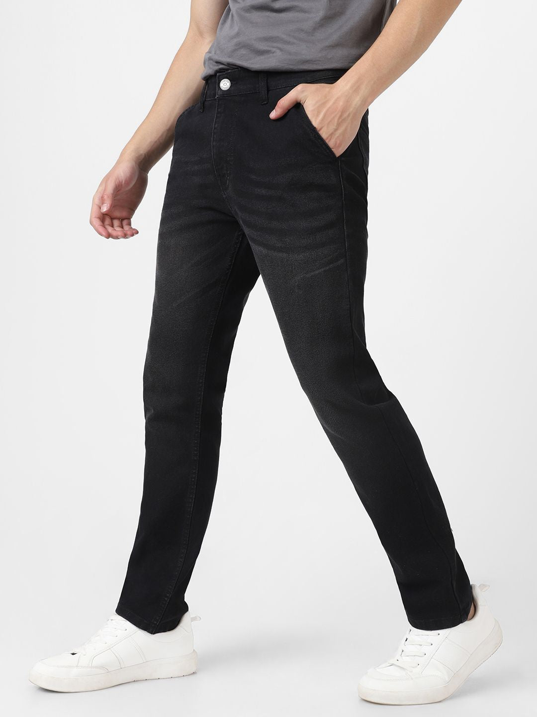 Urbano Fashion Men Slim Fit Light Fade Stretchable Jeans