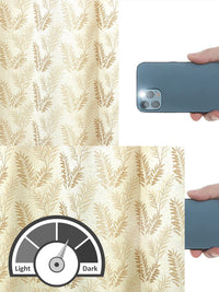 Story@home Cream-Coloured Set of 2 Floral Room Darkening Door Curtain