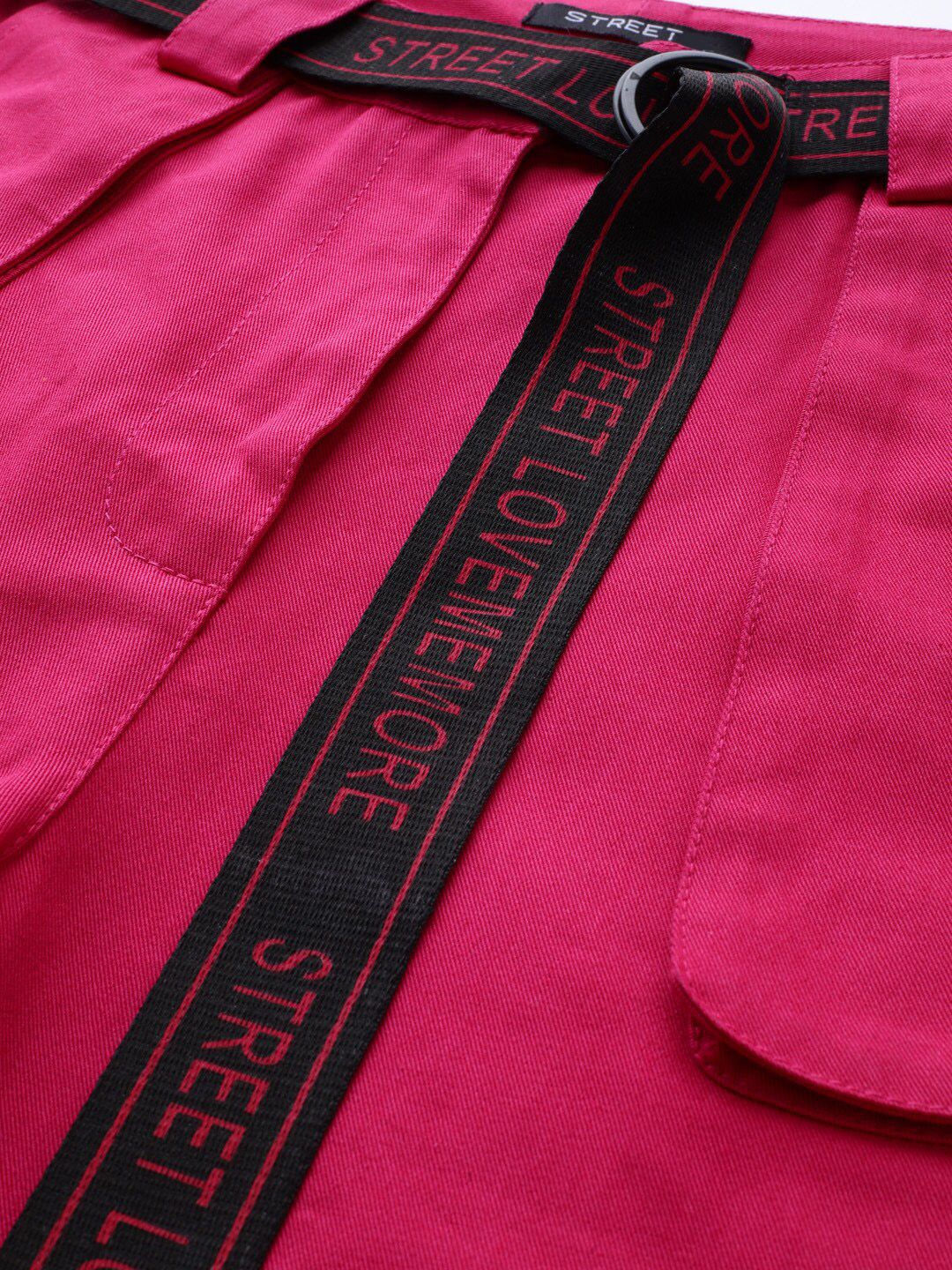 STREET 9 Women Fuchsia Pure Cotton Joggers