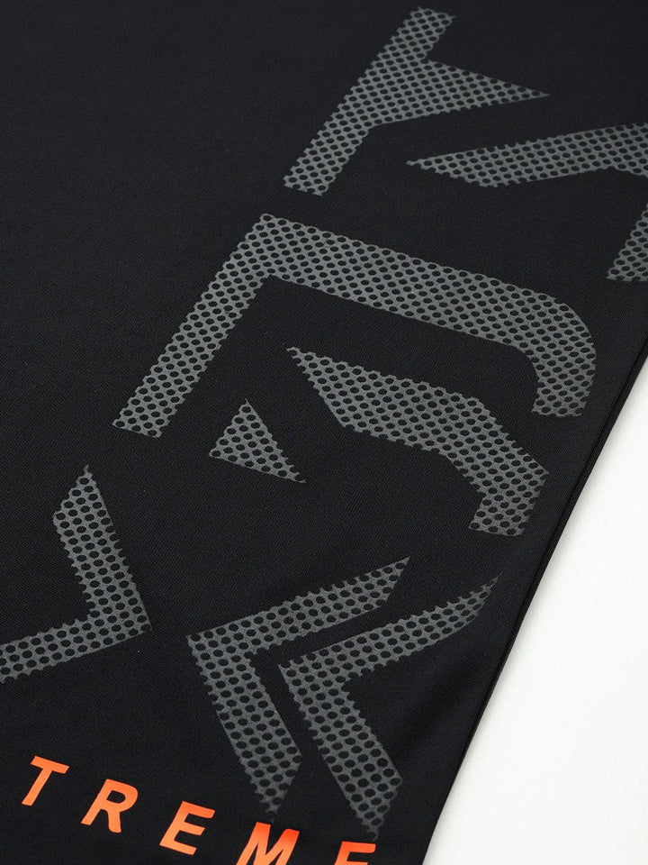 HRX by Hrithik Roshan Brand Logo Printed Rapid Dry Antimicrobial Finish Training T-shirt