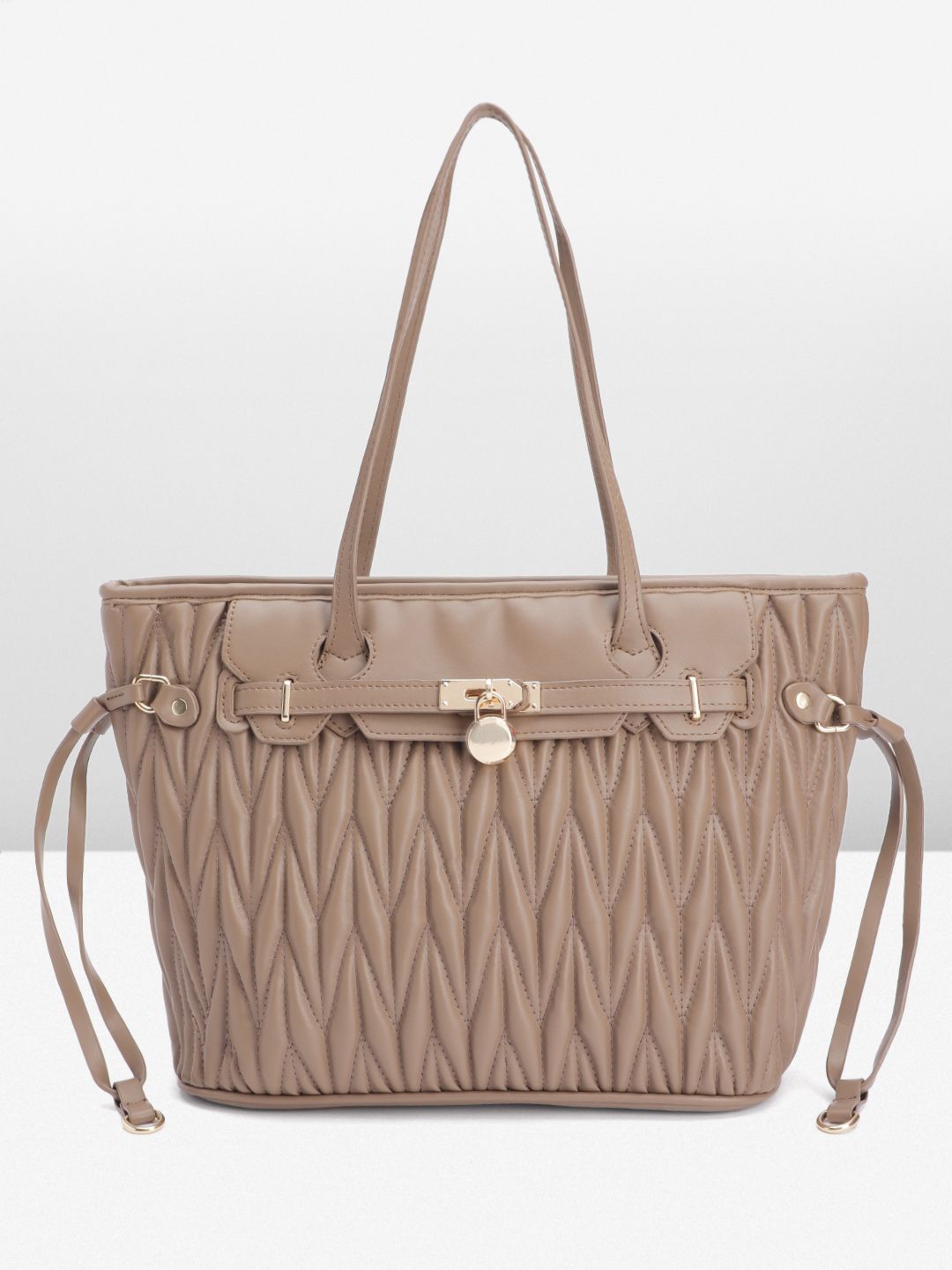 DressBerry Structured Quilted Shoulder Bag