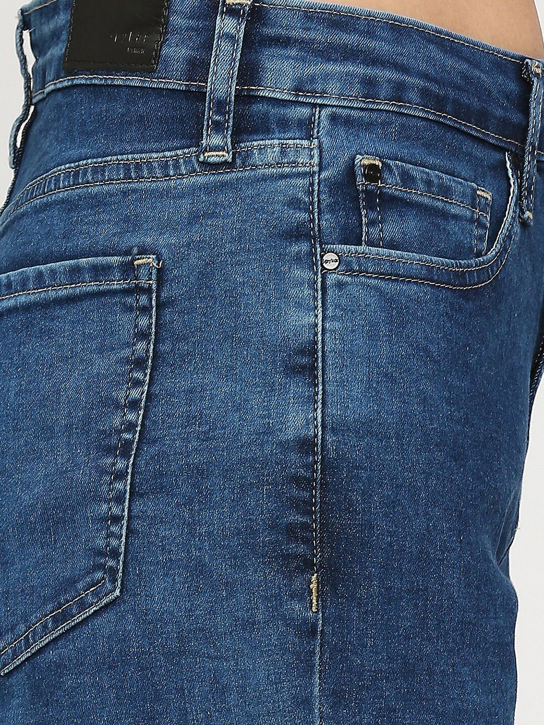 SPYKAR Women Mid-Rise Dark Shade No Fade Elissa Bootcut Non stretchable Jeans
