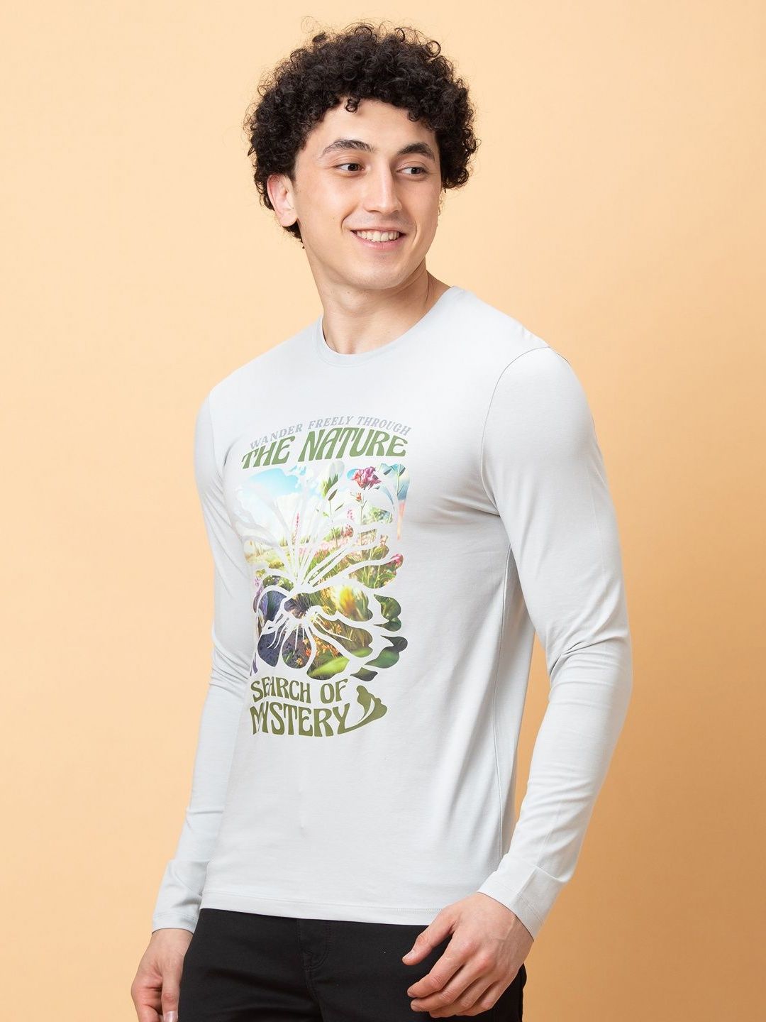 Being Human Men Biker Printed Applique T-shirt