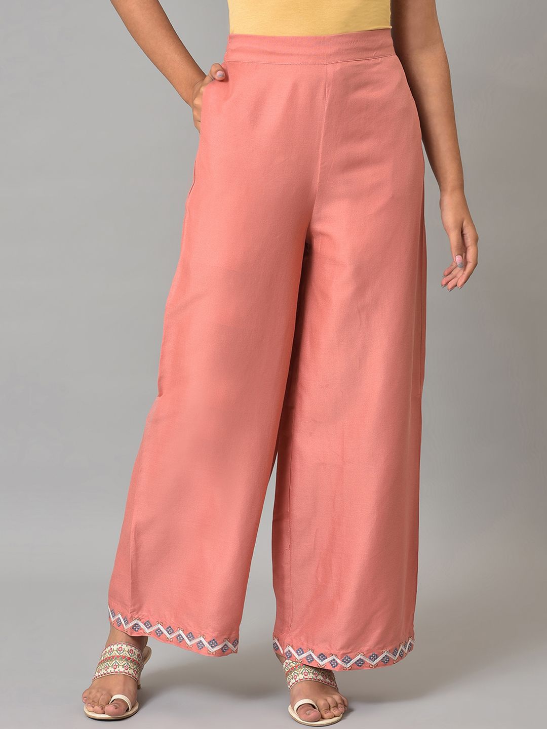 W Women Mid Rise Ethnic Palazzos