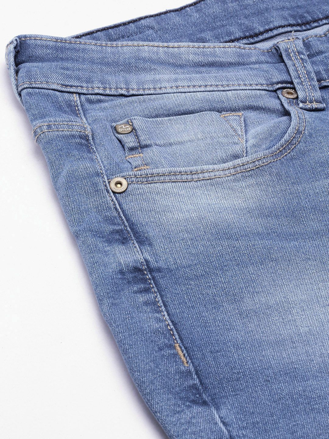 SPYKAR Men Slim Fit Low-Rise Heavy Fade Stretchable Jeans