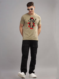 ADRO Men Typography Printed Applique T-shirt