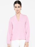 RAREISM Women Solid V-Neck Top