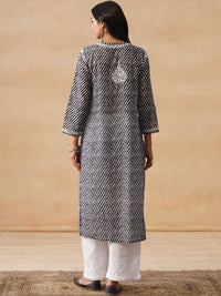 Rumah Wanita Chikankari Bercetak Chikankari Kurta