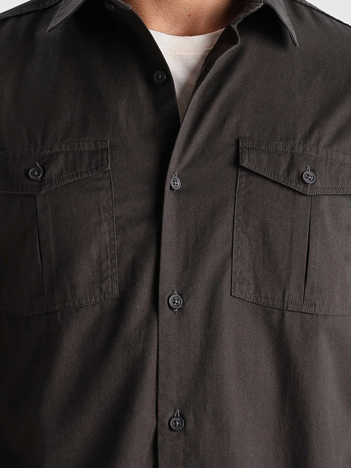 ADRO Men Cotton Cargo Shirt