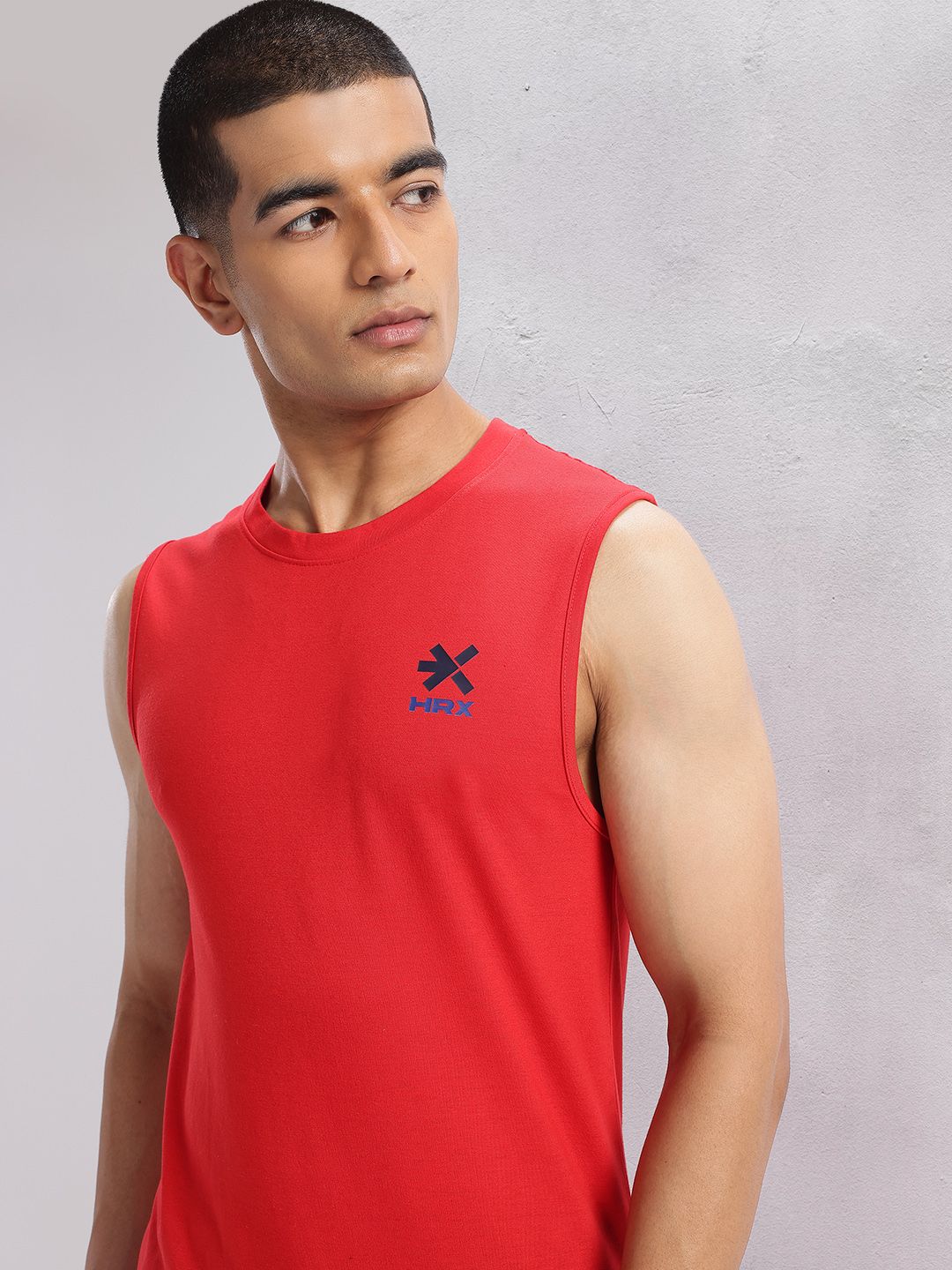 HRX by Hrithik Roshan Solid Sleeveless T-shirt