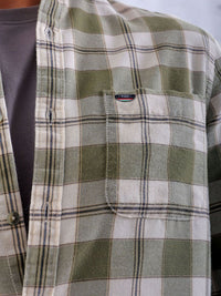 The Indian Garage Co Men Slim Fit Tartan Checks Checked Casual Shirt