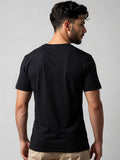ADRO Men Abstract Camo Lines Design Printed T-shirt