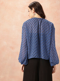 all about you Semi Sheer Tie-Ups Top