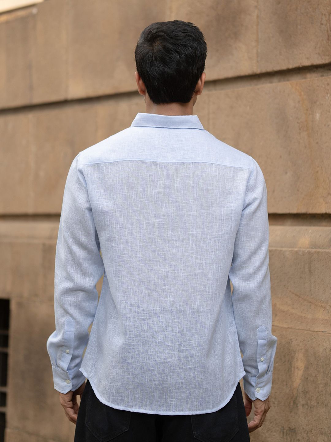 Powerlook Men Solid Button-Down Collar Casual Shirt