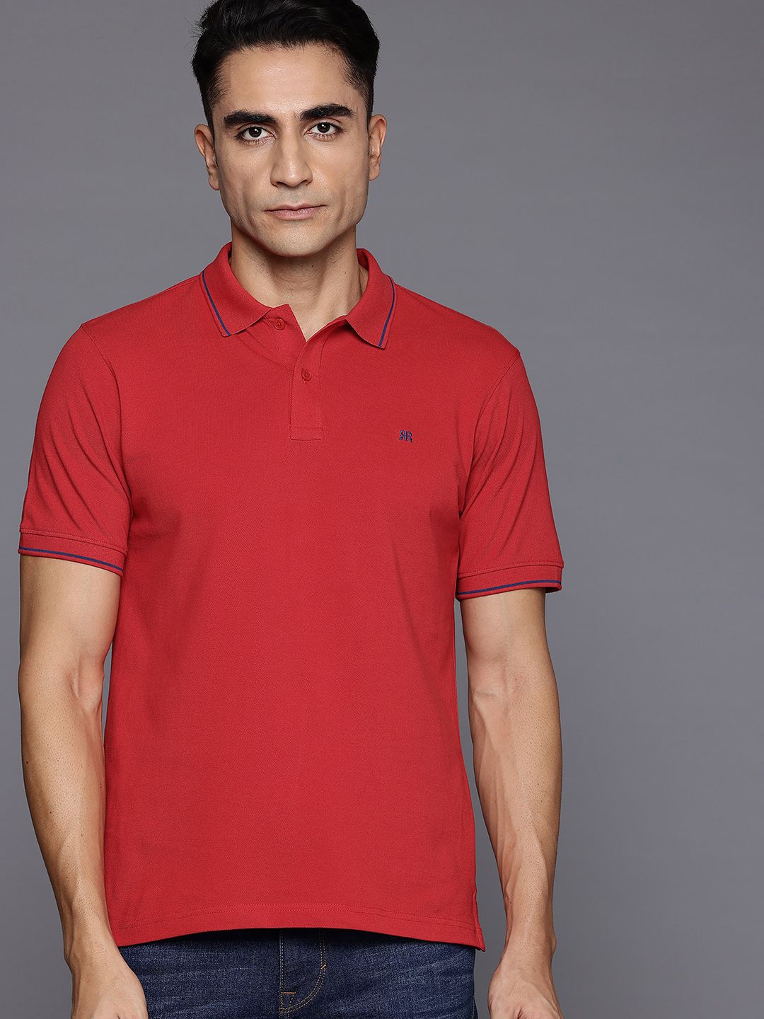 Raymond Modern Fit Pure Cotton Polo Collar T-shirt