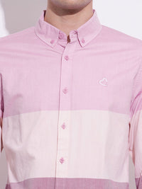 Being Human Men Classic Slim Fit Opaque Colourblocked Casual Shirt