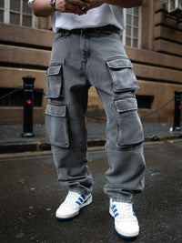 Powerlook Men Baggy Fit Cargos Trousers