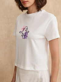 T-Shirt Poket Wanita yang Rareism Printed