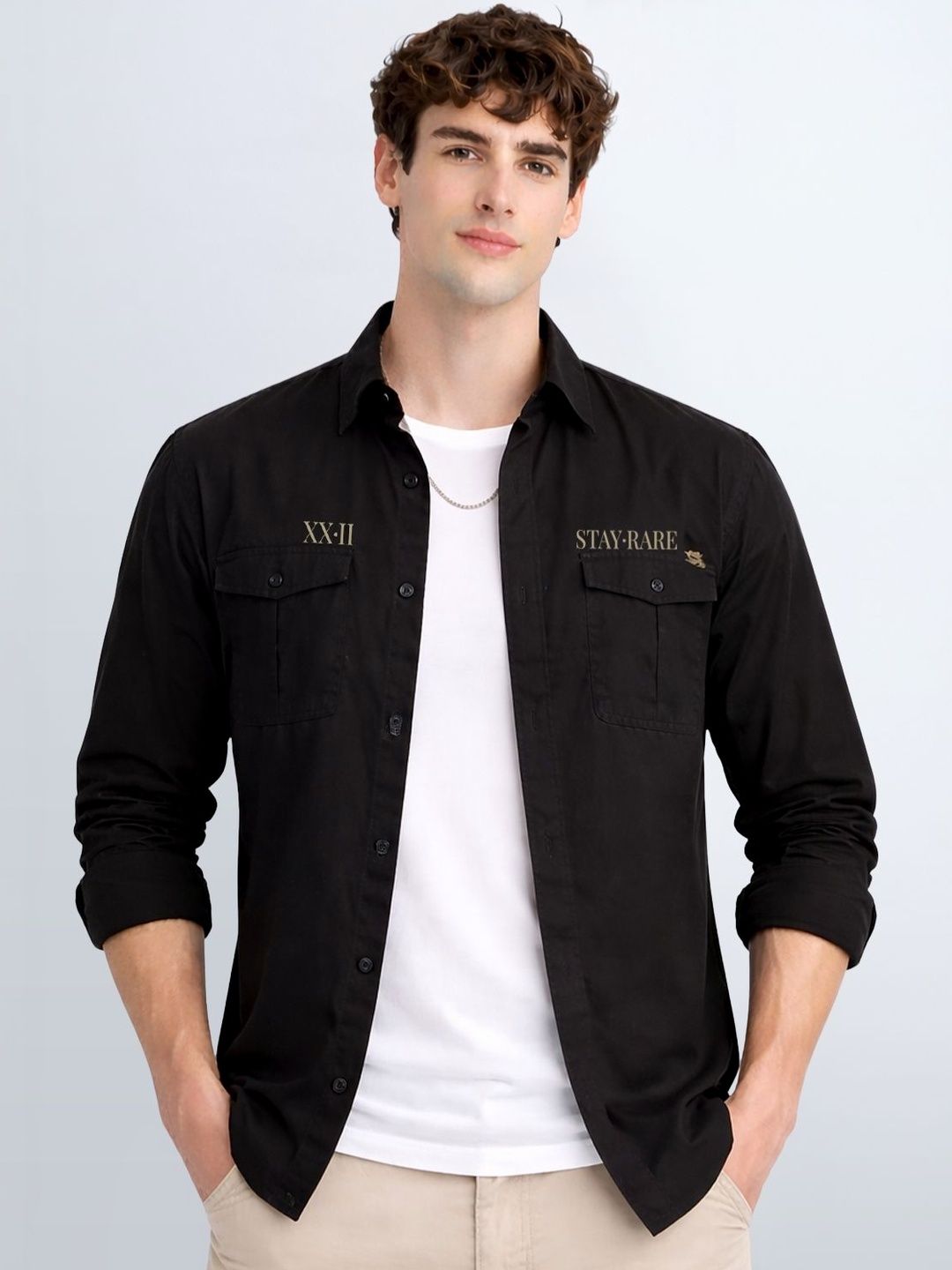 Baju Kasual Bercetak Standard ADRO Lelaki