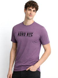ADRO Men Typography Printed T-shirt