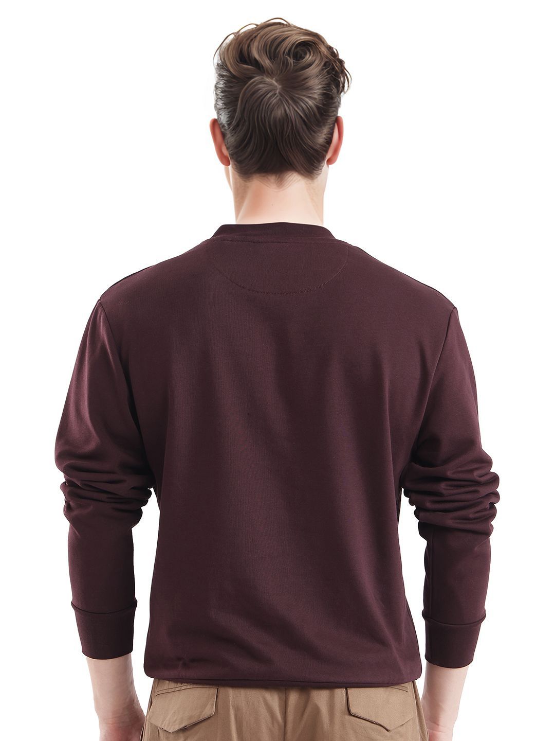 RARE RABBIT Men Printed Pullover Cotton Sweatshirt