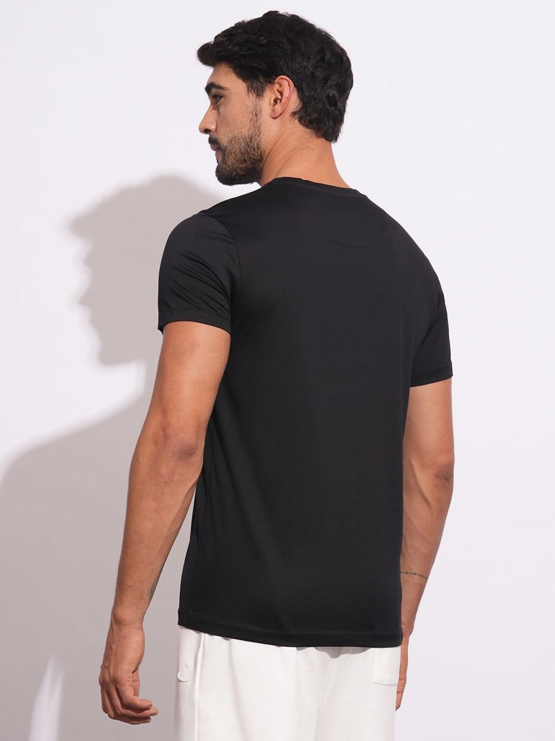 Being Human Men Brand Logo Printed Slim Fit T-shirt