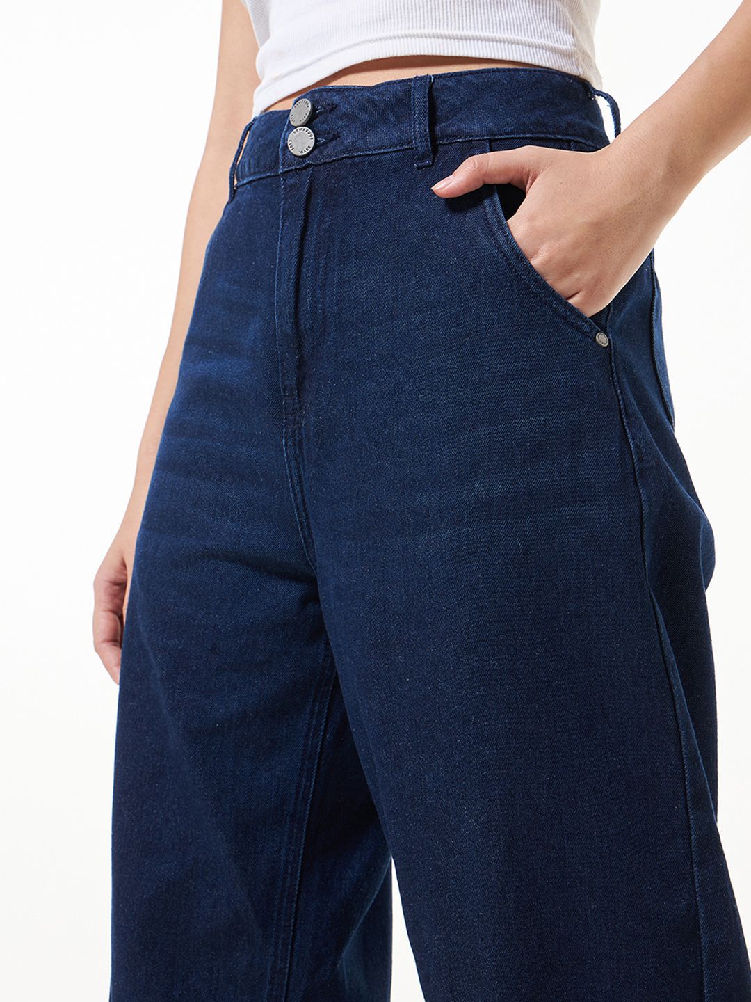 Bewakoof Women Tapered Fit High-Rise Cotton Jeans
