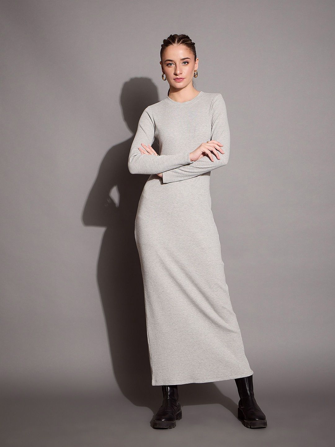 SASSAFRAS BASICS Bodycon Maxi Dress