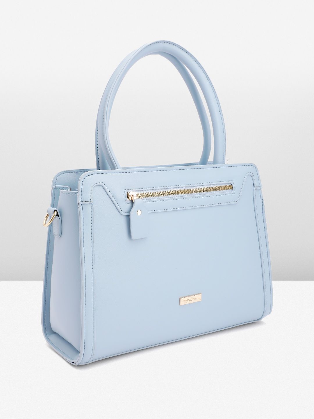 DressBerry Structured Handheld Bag with Detachable Sling Strap