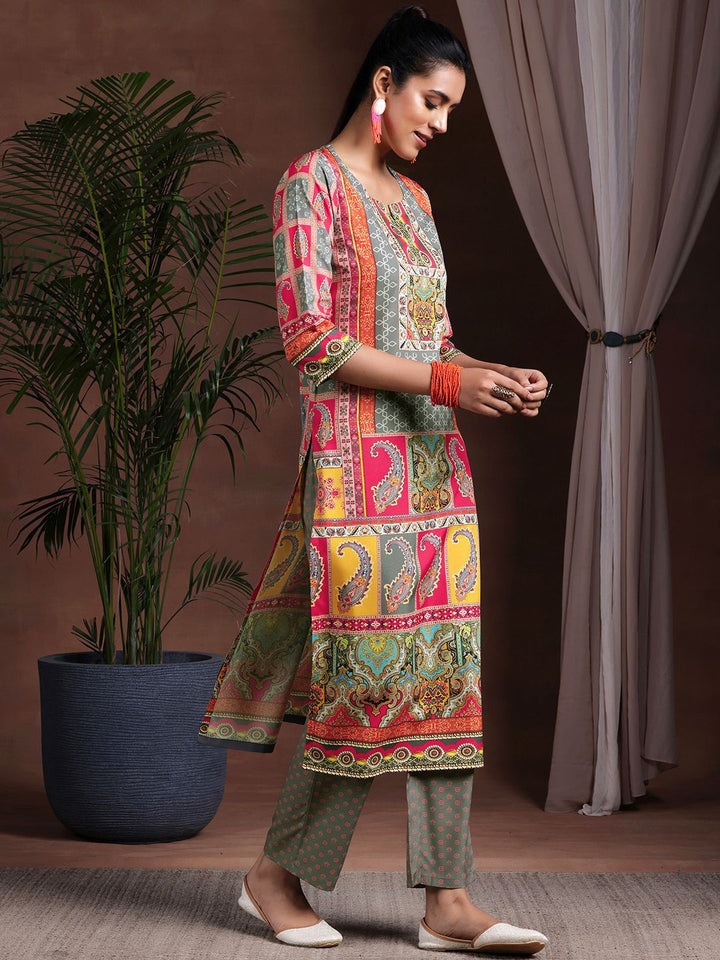 Libas Ethnic Motifs Printed Kurta with Trousers & Dupatta