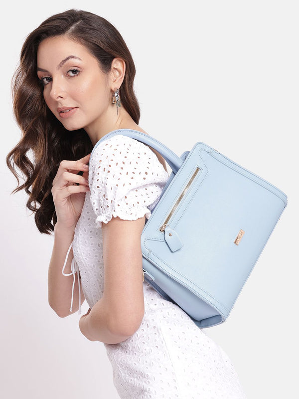 DressBerry Structured Handheld Bag with Detachable Sling Strap