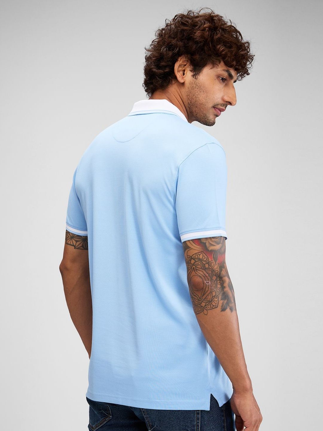 SPYKAR Men Polo Collar Slim Fit T-shirt
