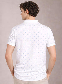 ADRO Men Printed Polo Collar T-shirt