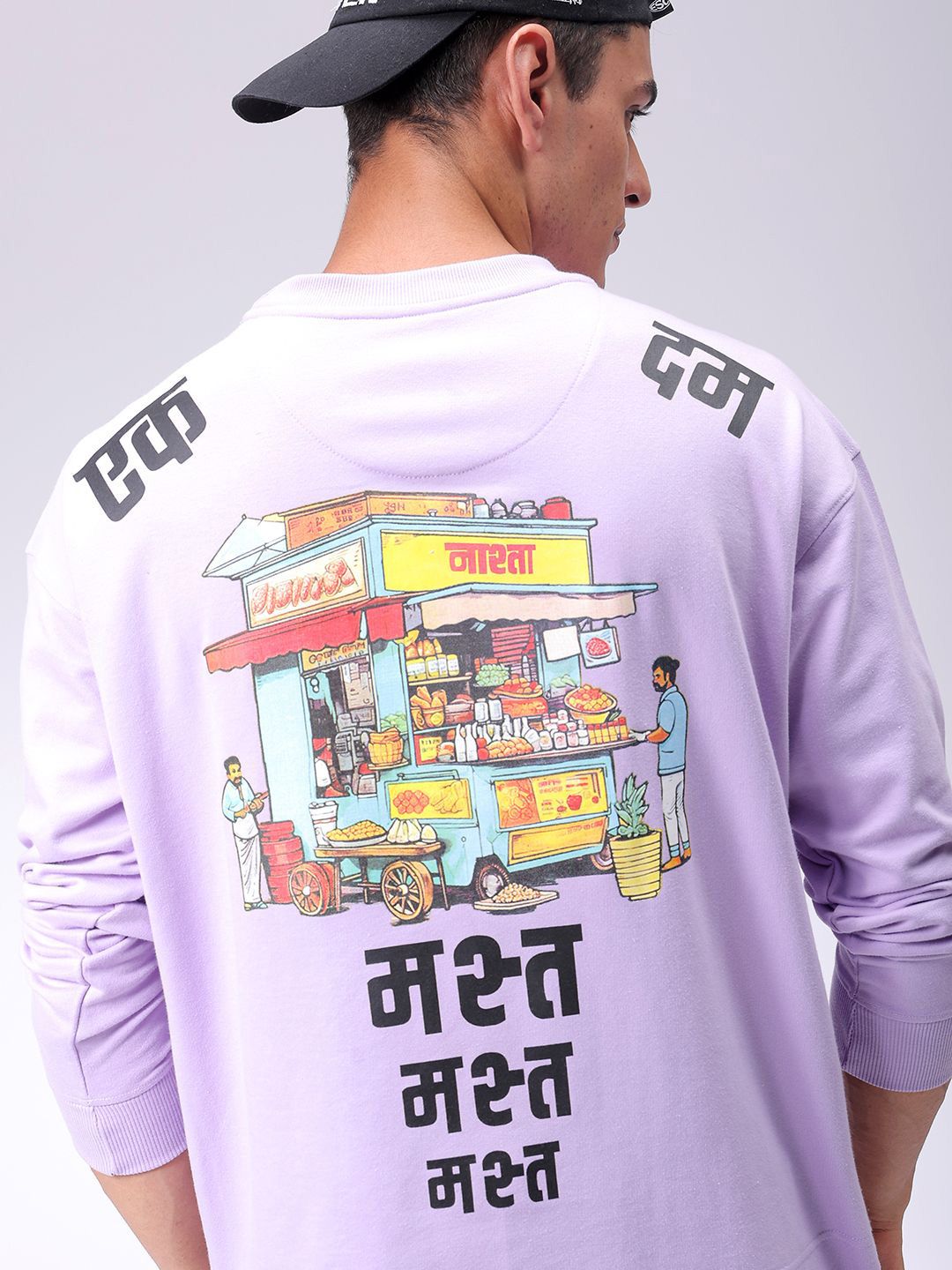 The Indian Garage Co Men Graphic Printed Cotton Sweatshirt