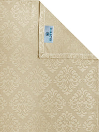 KLOTTHE Beige Floral Printed 300 TC Single Bedsheets With 1 Pillow Covers