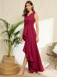 Berrylush Ruffled A-Line Maxi Dress