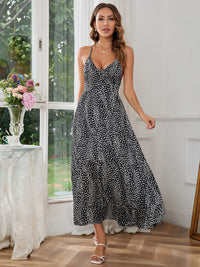 all about you Animal Print Chiffon A-Line Maxi Dress