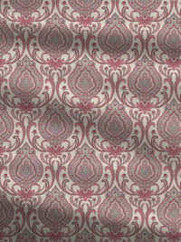 MYTRIDENT Ornate Red Dusk & Dawn Flat 144TC Queen Cotton Bedsheet Set