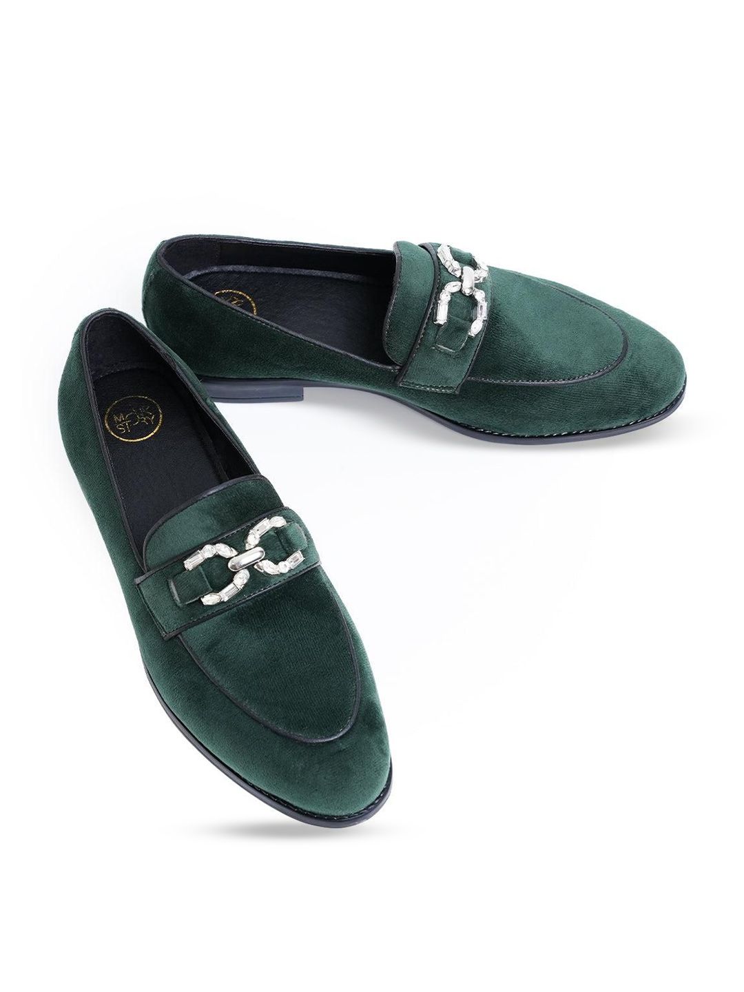 MONKSTORY Men Round Toe Slip-On Loafers