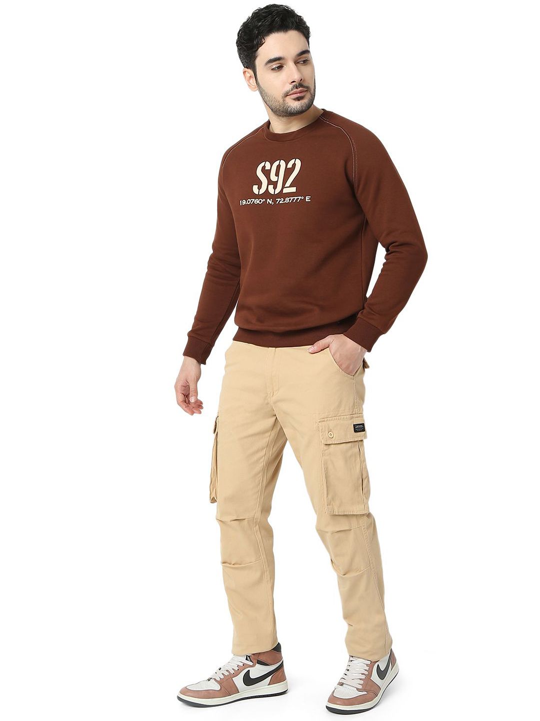 SPYKAR Men Hooded Sweatshirt